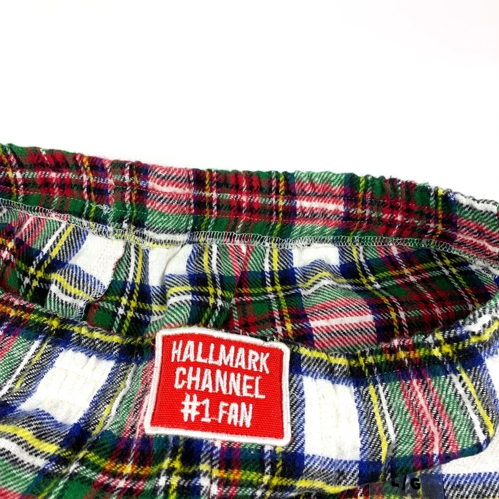 Hallmark Channel #1 Fan Plaid‎ 100% Cotton Pajama Pants Unisex Sz L